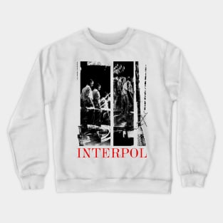 Interpol -- Original Retro Fan Art Design Crewneck Sweatshirt